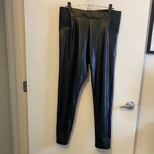 NWOT High Waisted Faux Leather Leggings